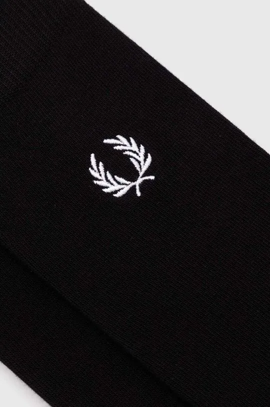 Fred Perry socks Classic Laurel Wreath Sock men's black color C7135.843