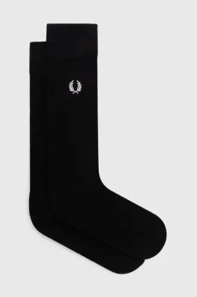 Fred Perry socks Classic Laurel Wreath Sock men's black color C7135.843