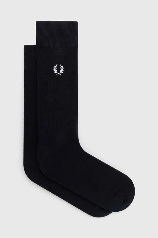 Fred Perry socks Classic Laurel Wreath Sock men's navy blue color C7135.267