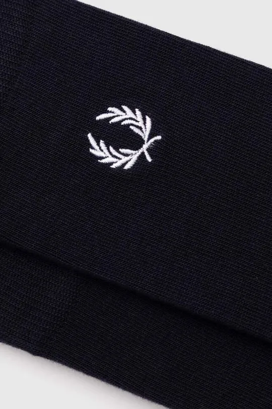 Fred Perry socks Classic Laurel Wreath Sock men's navy blue color C7135.267