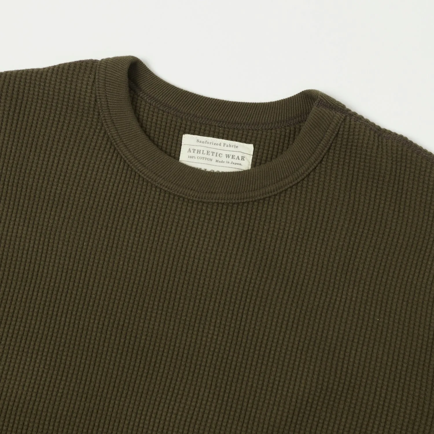 Full Count 5964 Heavyweight Waffle LS Tee - Brown