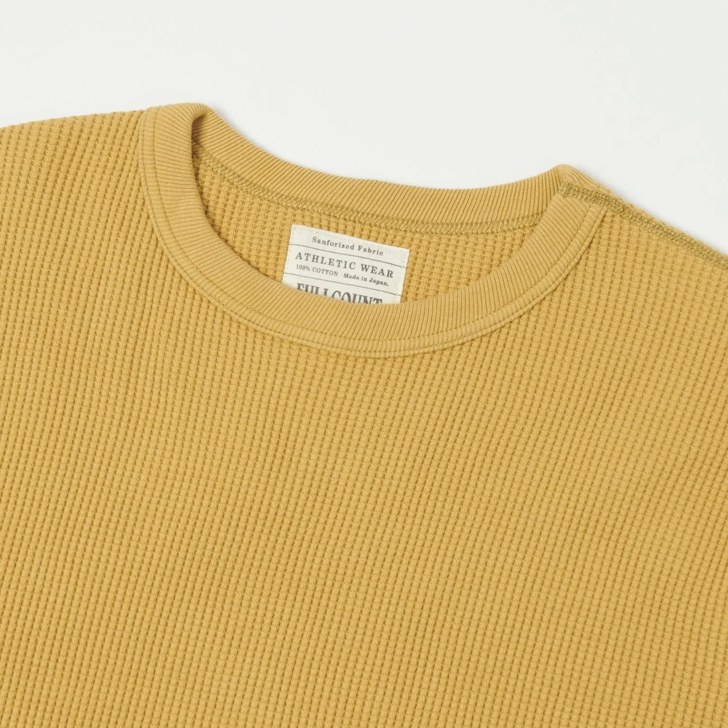 Full Count 5964 Heavyweight Waffle LS Tee - Camel