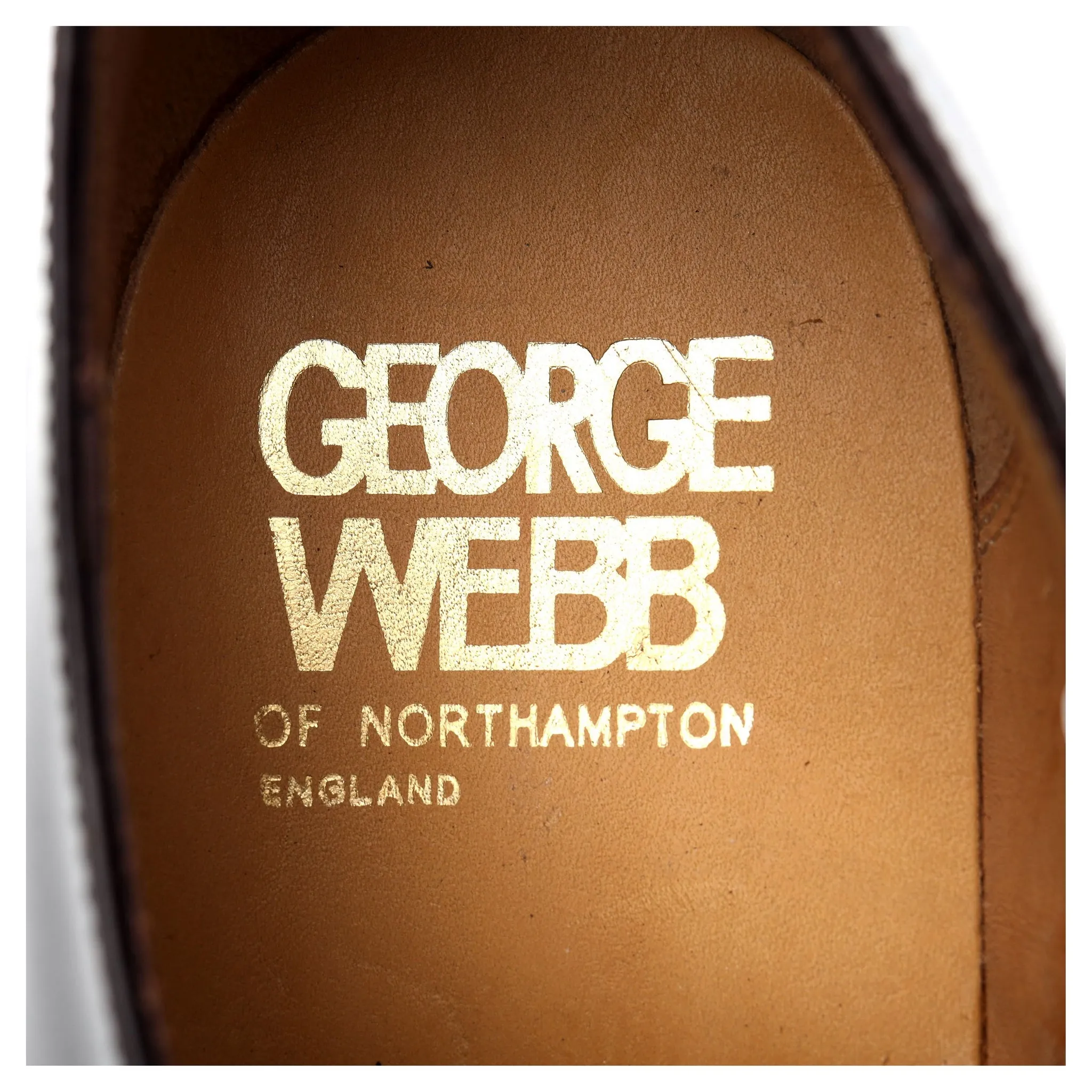 George Webb Brown Leather Derby UK 7 G