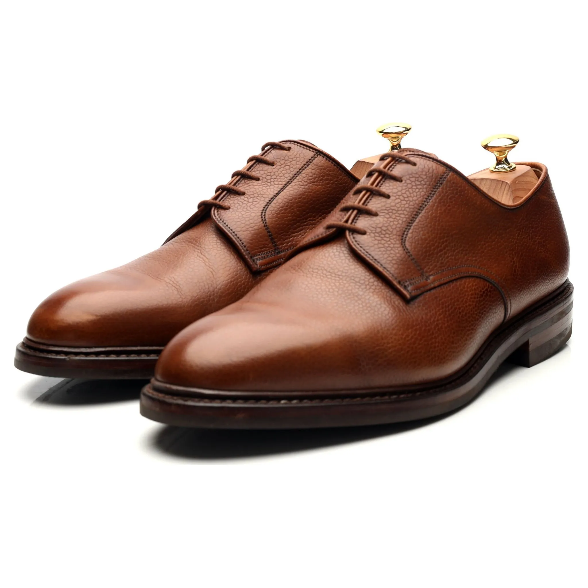 'Grasmere' Tan Brown Grain Leather Derby UK 11 G