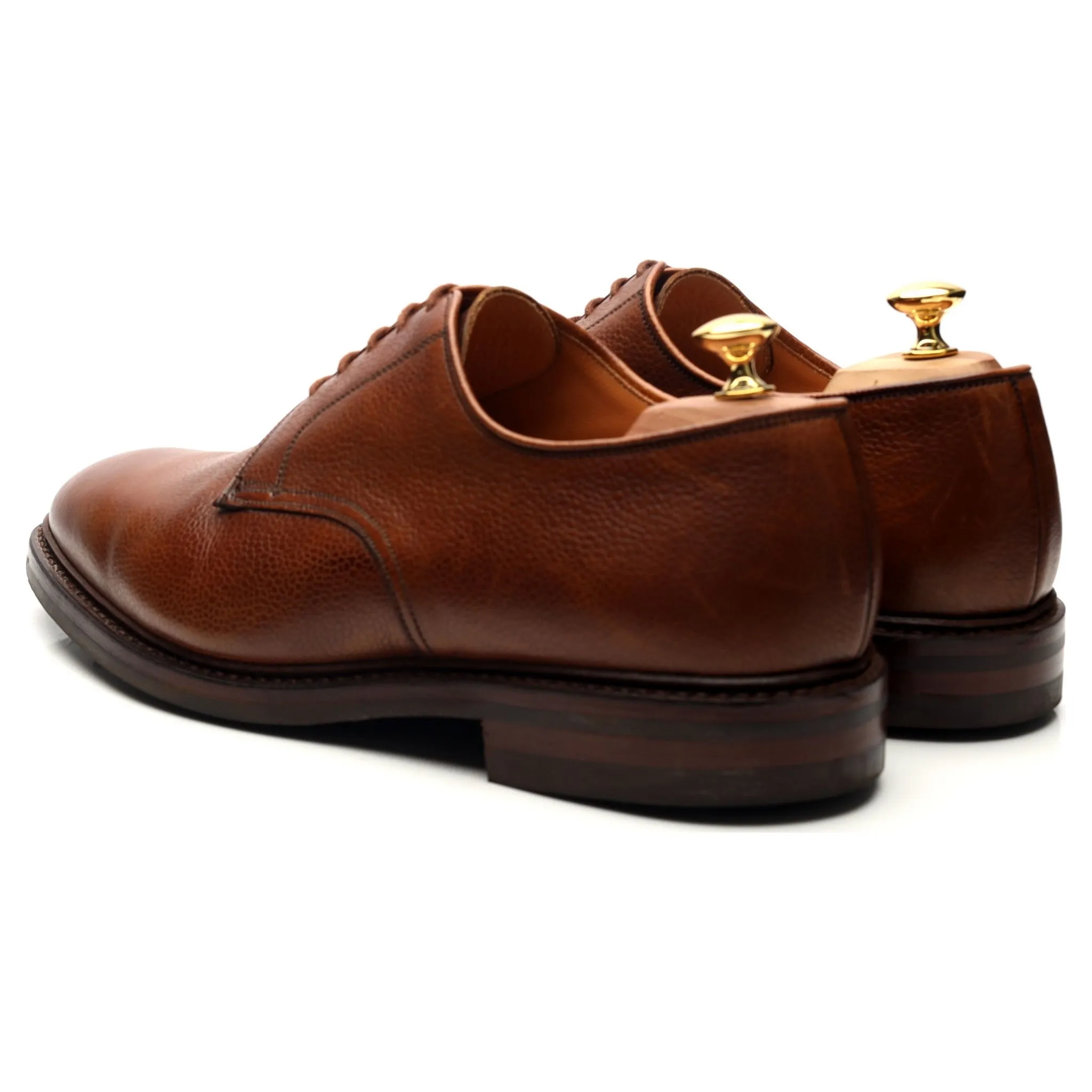 'Grasmere' Tan Brown Grain Leather Derby UK 11 G