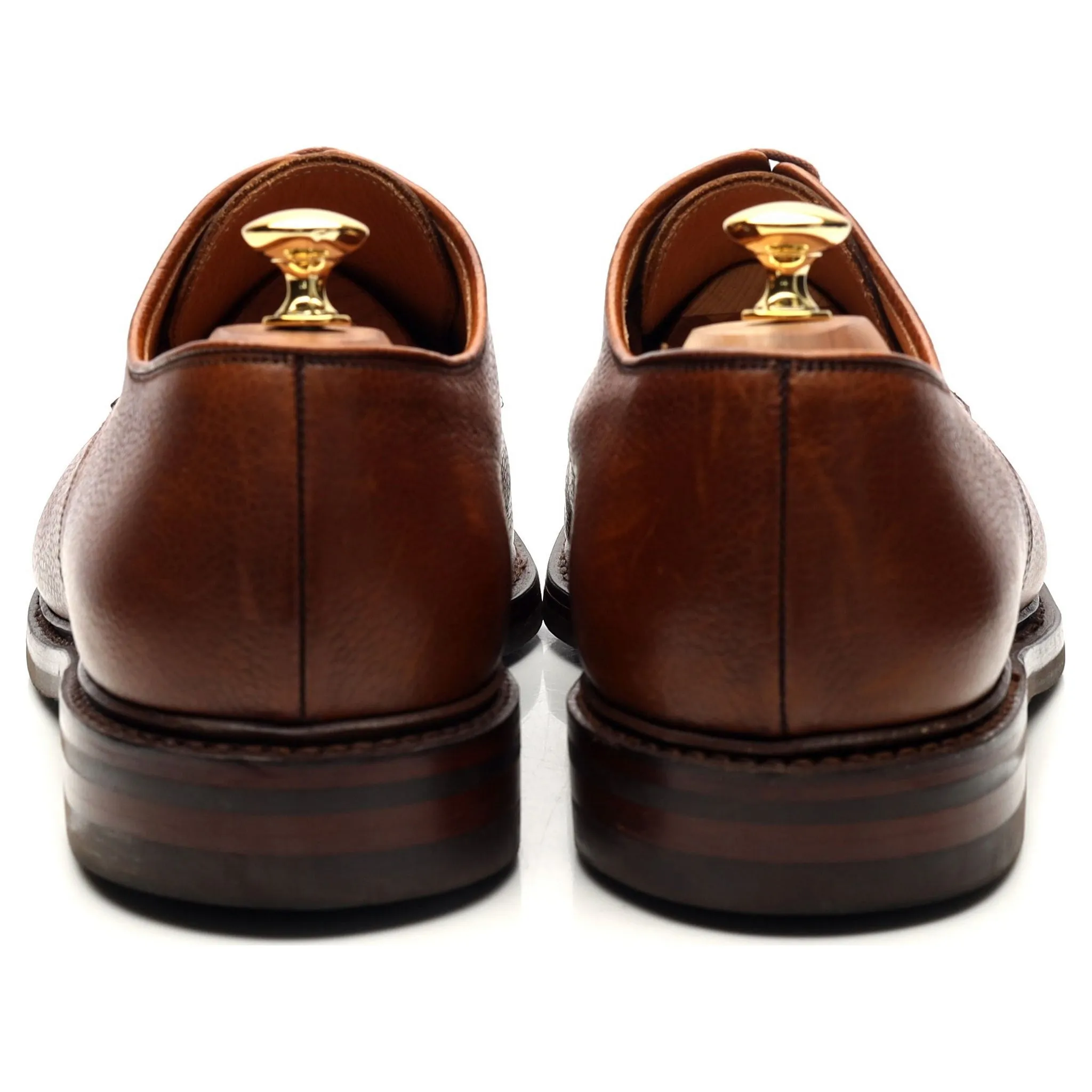 'Grasmere' Tan Brown Grain Leather Derby UK 11 G