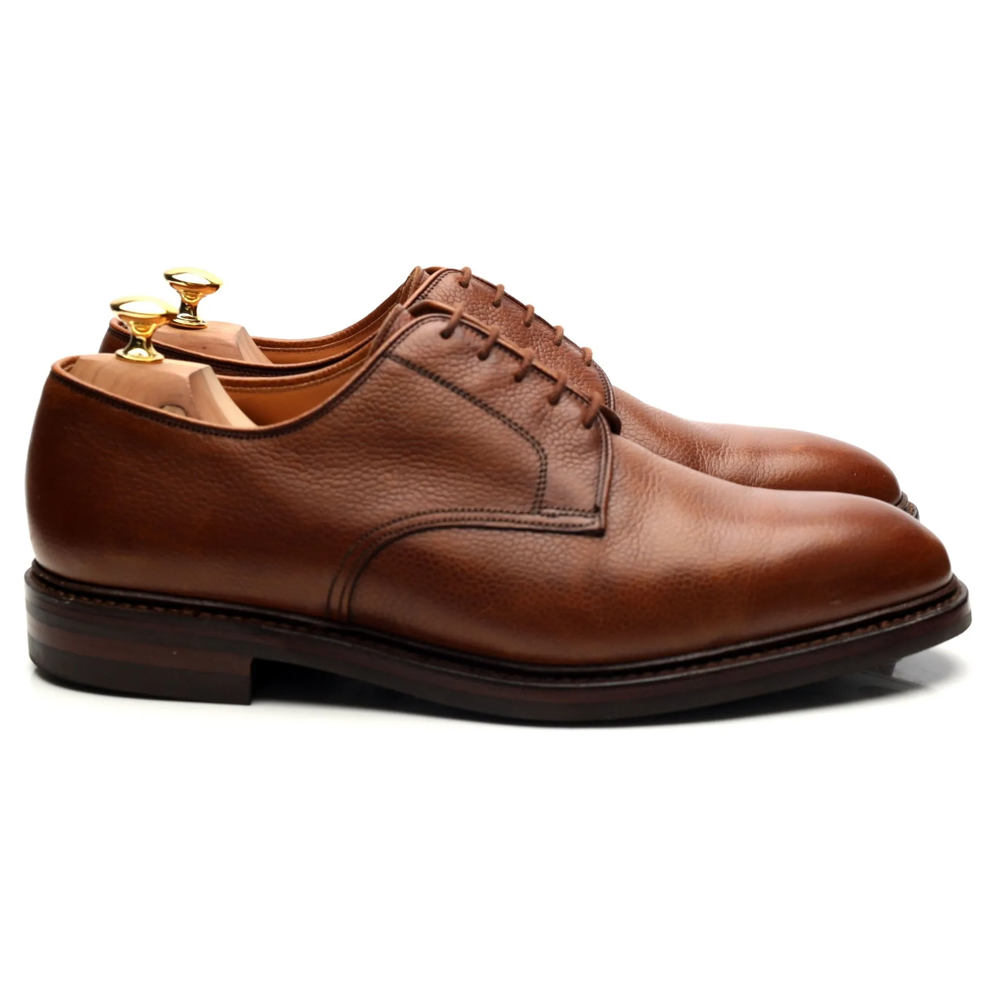 'Grasmere' Tan Brown Grain Leather Derby UK 11 G