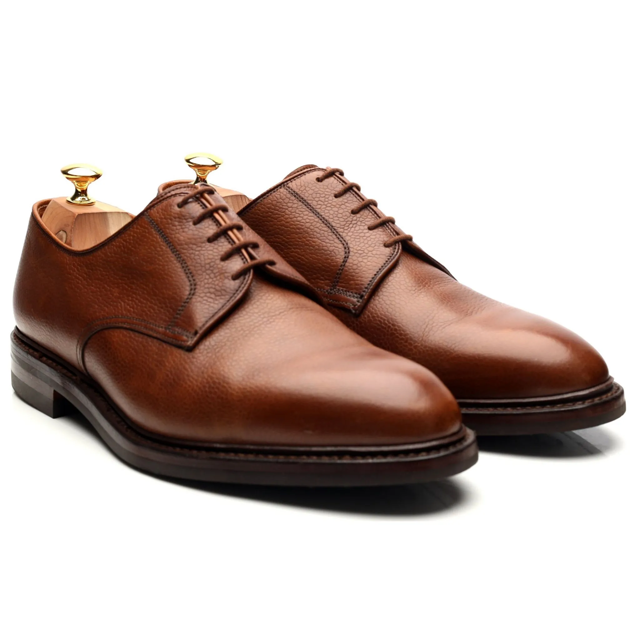 'Grasmere' Tan Brown Grain Leather Derby UK 11 G