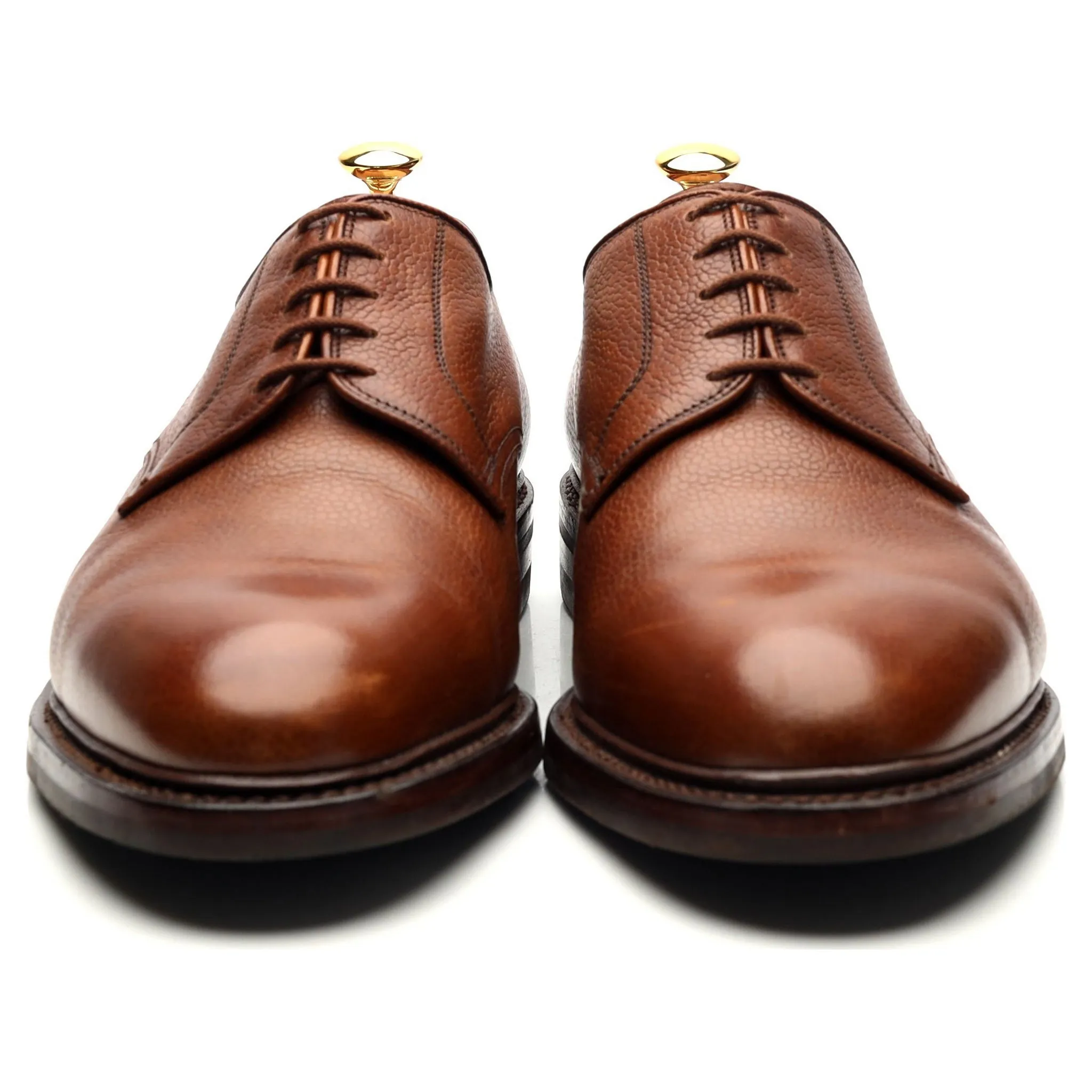 'Grasmere' Tan Brown Grain Leather Derby UK 11 G