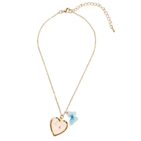 Great Pretenders Butterfly Heart Locket Necklace