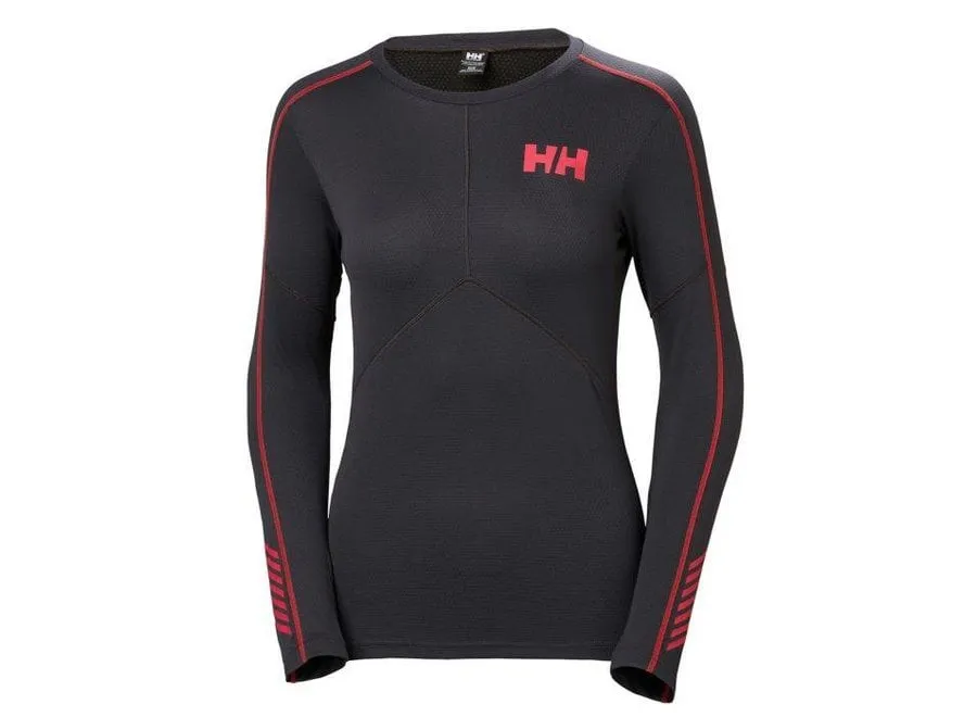 Helly Hansen HH Lifa Wms Active Crew Ebony Baselayer & Thermals  Ski Clothing