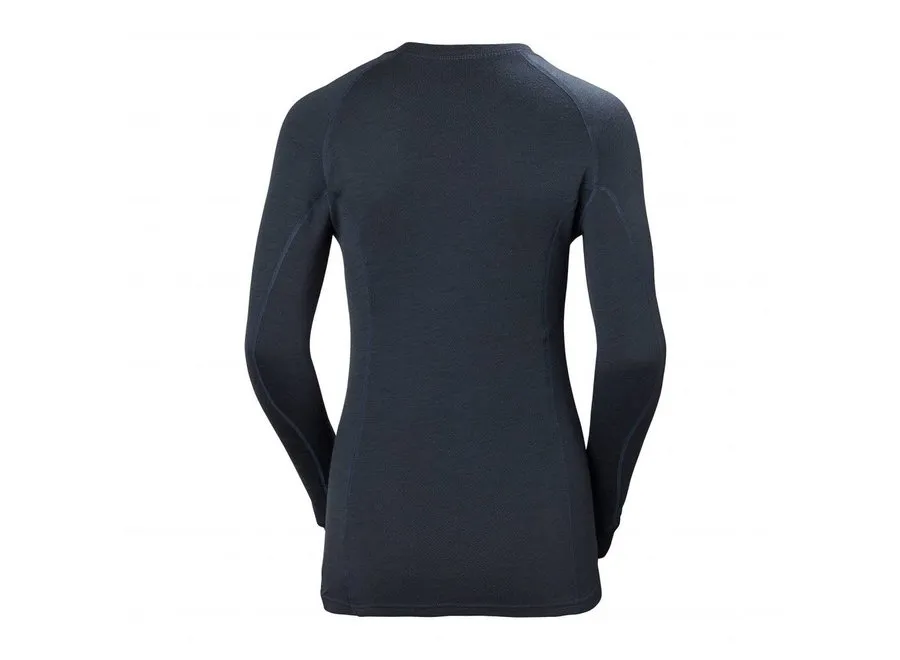 Helly Hansen HH Lifa Wms Merino Classic Crew Graphite Blue Baselayer & Thermals  Ski Clothing