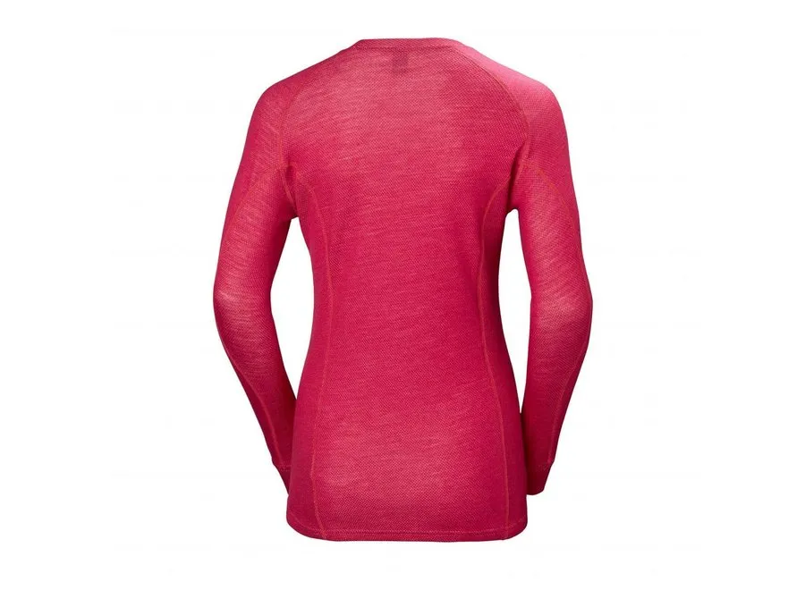 Helly Hansen HH Lifa Wms Merino Classic Crew Persian Red Baselayer & Thermals  Ski Clothing