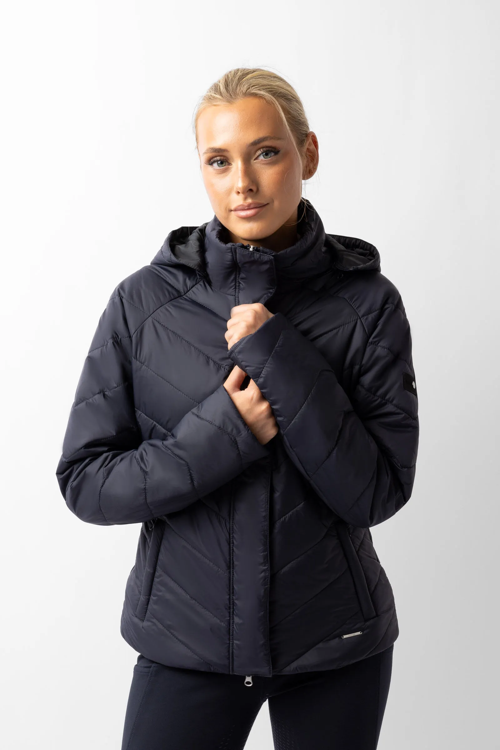 Horze Aurora Padded Parka Riding Riding Jacket with Removable Skirt