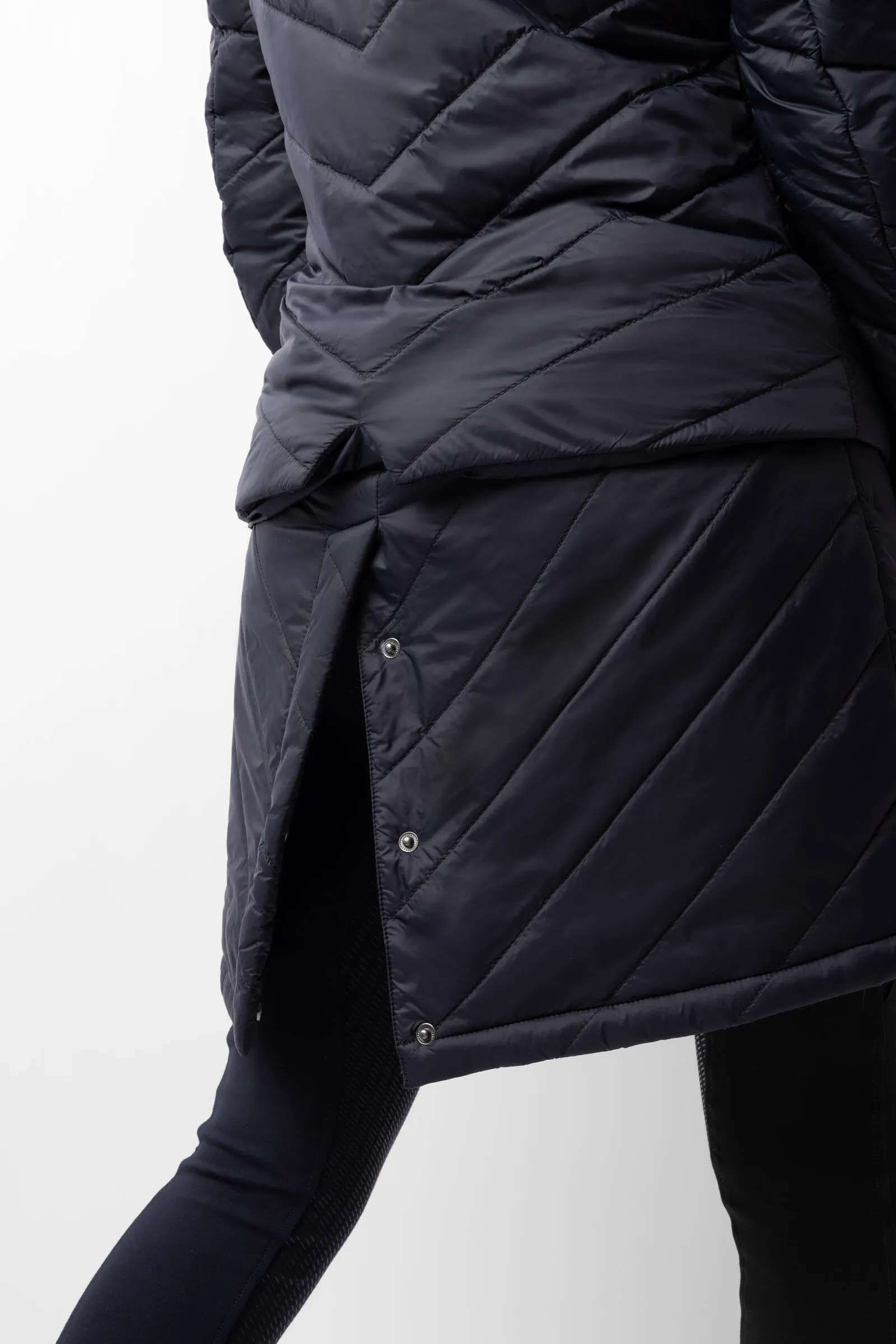 Horze Aurora Padded Parka Riding Riding Jacket with Removable Skirt