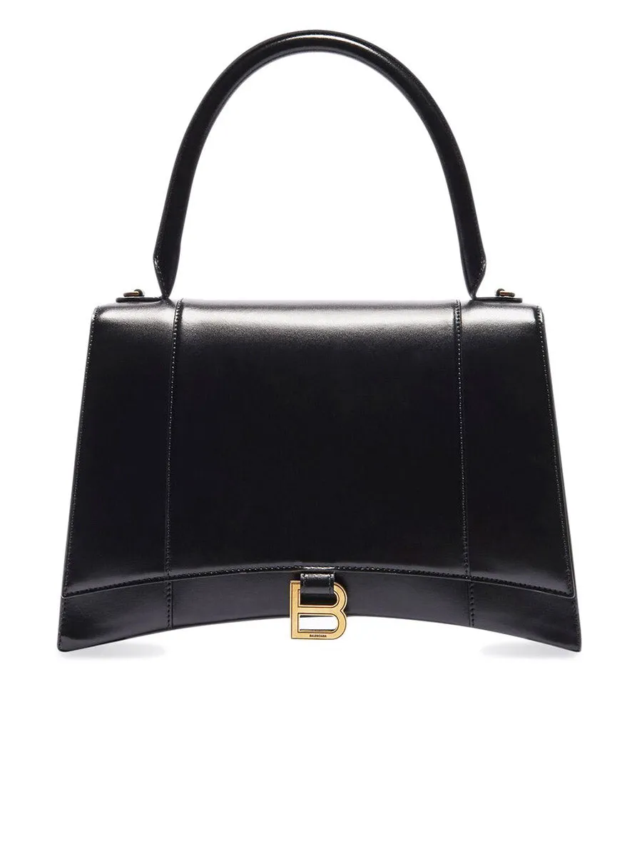 Hourglass Large Handbag in Black