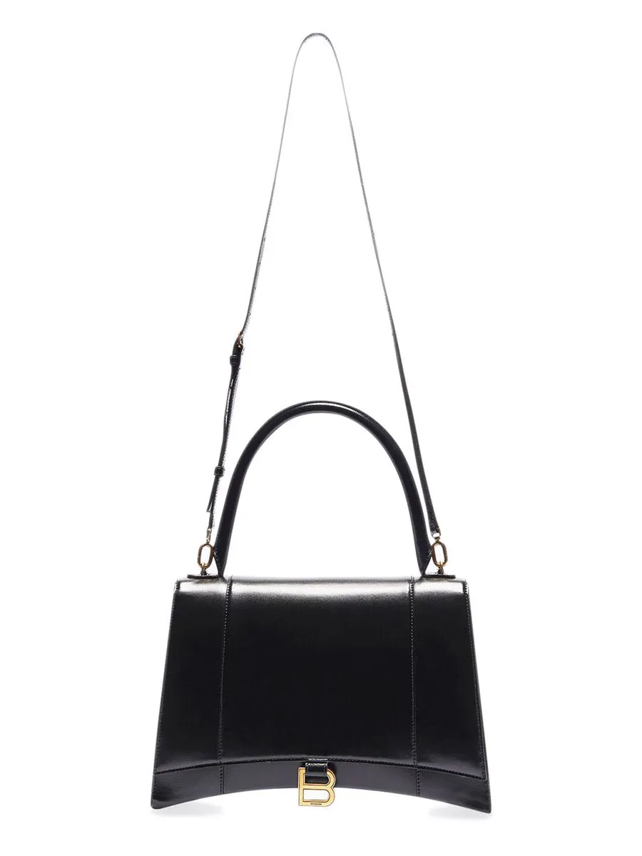 Hourglass Large Handbag in Black