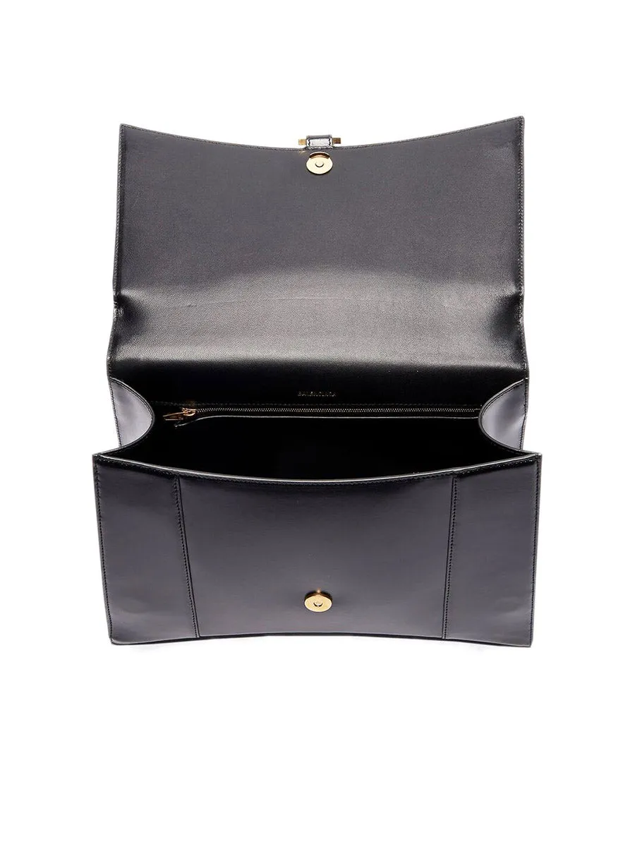 Hourglass Large Handbag in Black