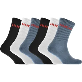 HUGO 6 Pack Logo Socks