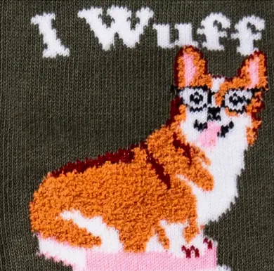 I Woof Books Crew Socks