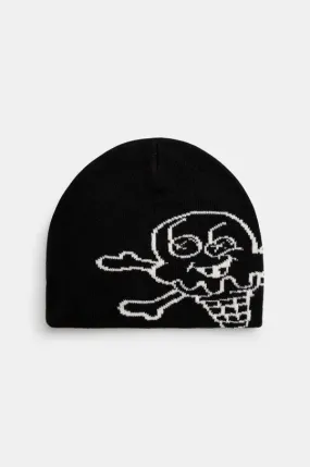 ICECREAM beanie Cones & Bones Beanie black color IC24355