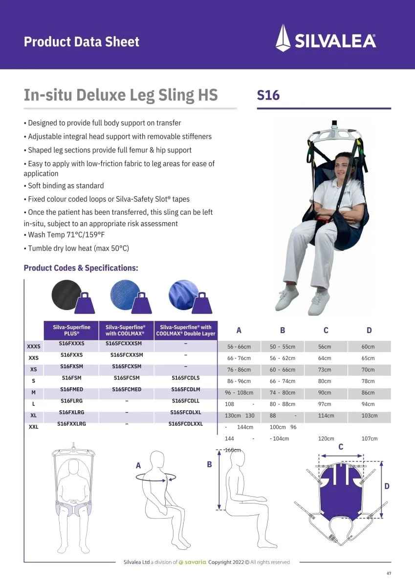 In-Situ Deluxe Leg Head Support Sling