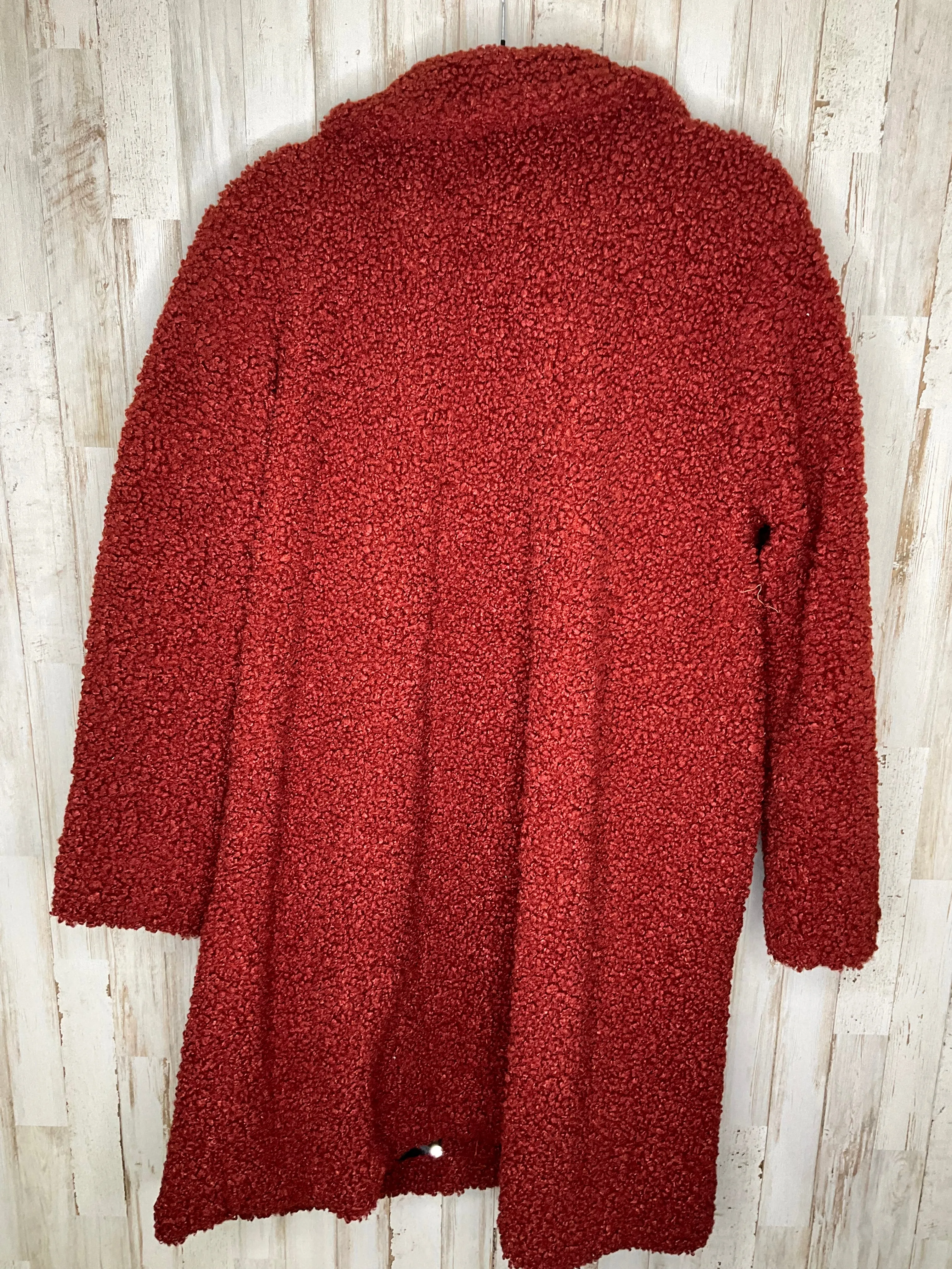 Jacket Faux Fur & Sherpa By Cmc In Red, Size: L