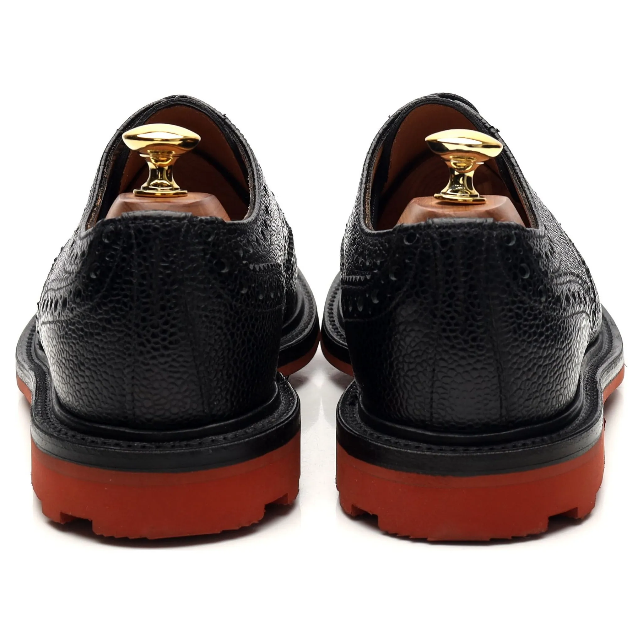 'Jude' Black Leather Derby Brogues UK 6.5