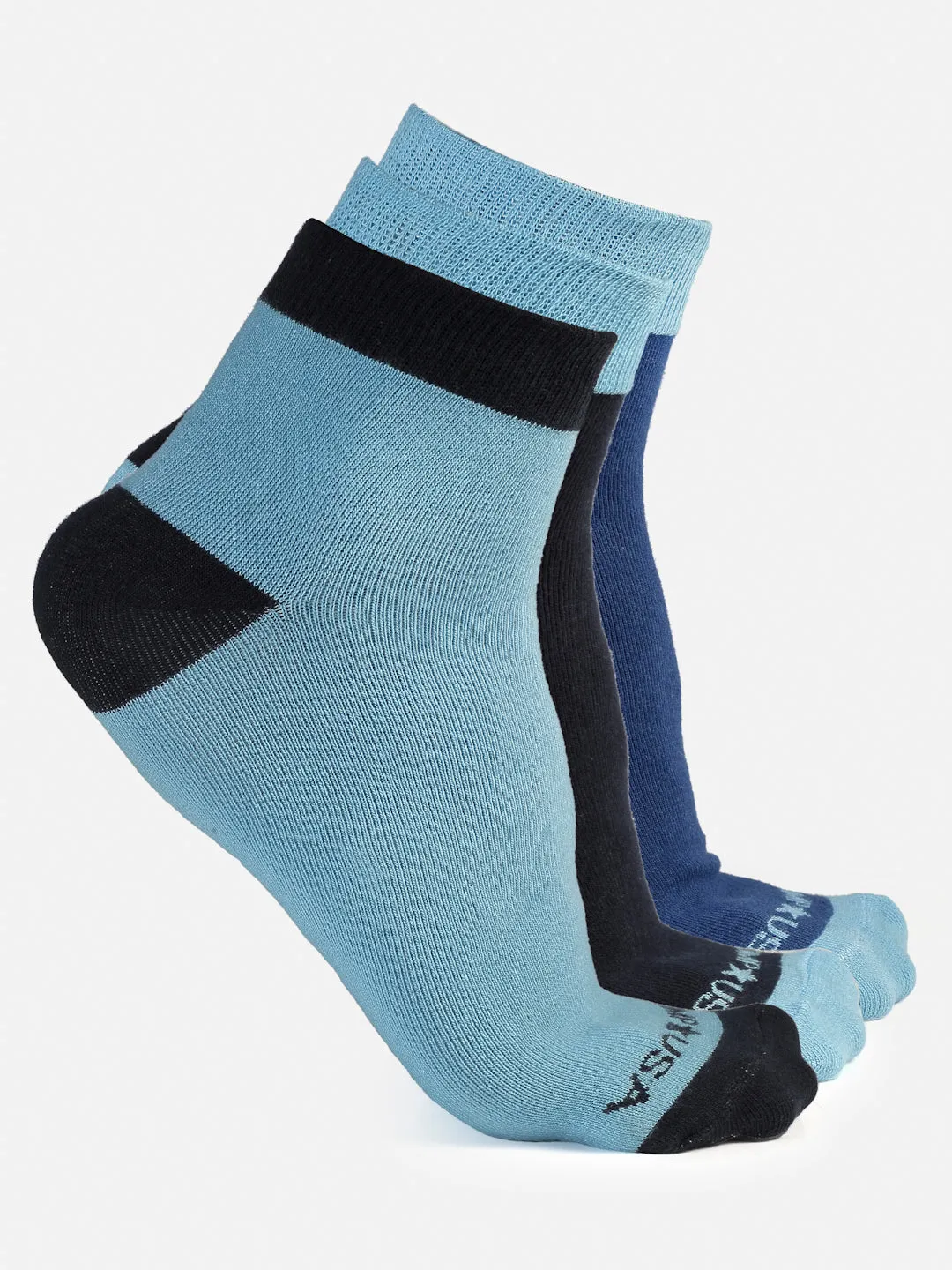 JUMP USA Set of 3 Ankle Length Socks For Men