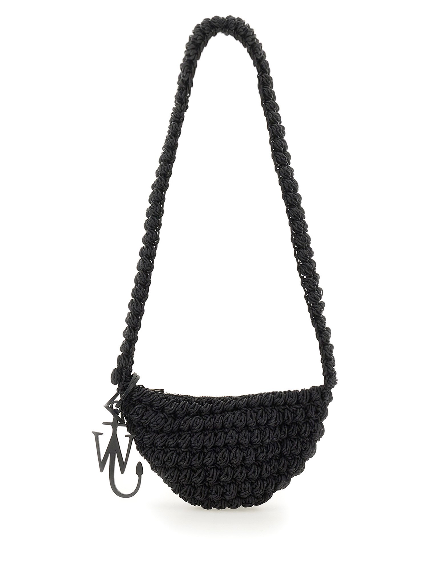 JW ANDERSON    KNITTED POP CORN SLING BAG WITH WOVEN PATTERN