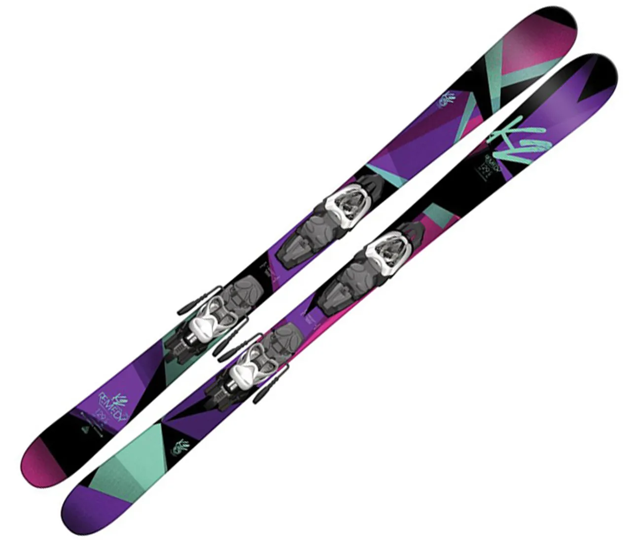 K2 Remedy 75 Jr Girls Skis + Fastrak2 7 Bindings 2016