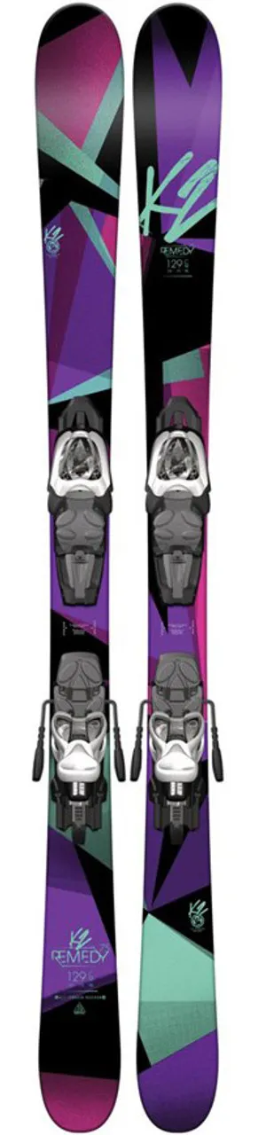 K2 Remedy 75 Jr Girls Skis + Fastrak2 7 Bindings 2016