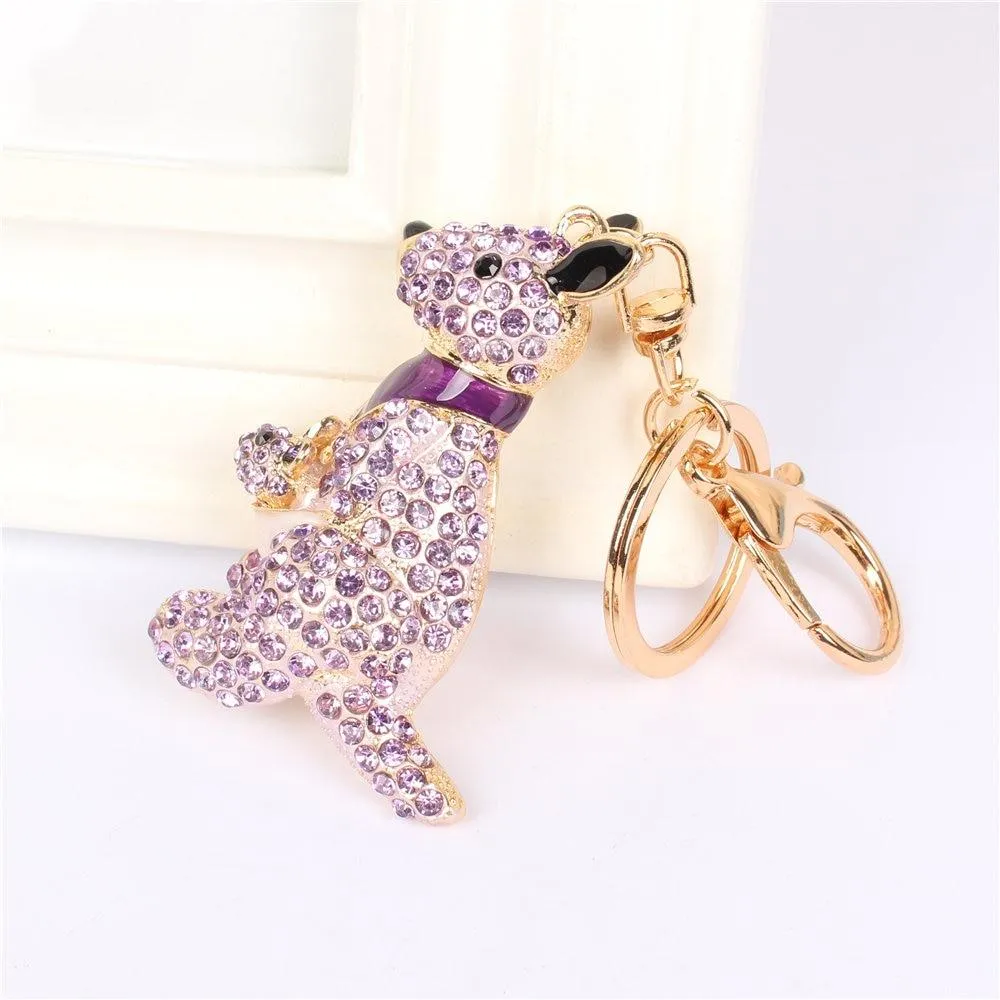 Kangaroo Rhinestone Crystal Charm Purse Pendant & Gift Key Chain