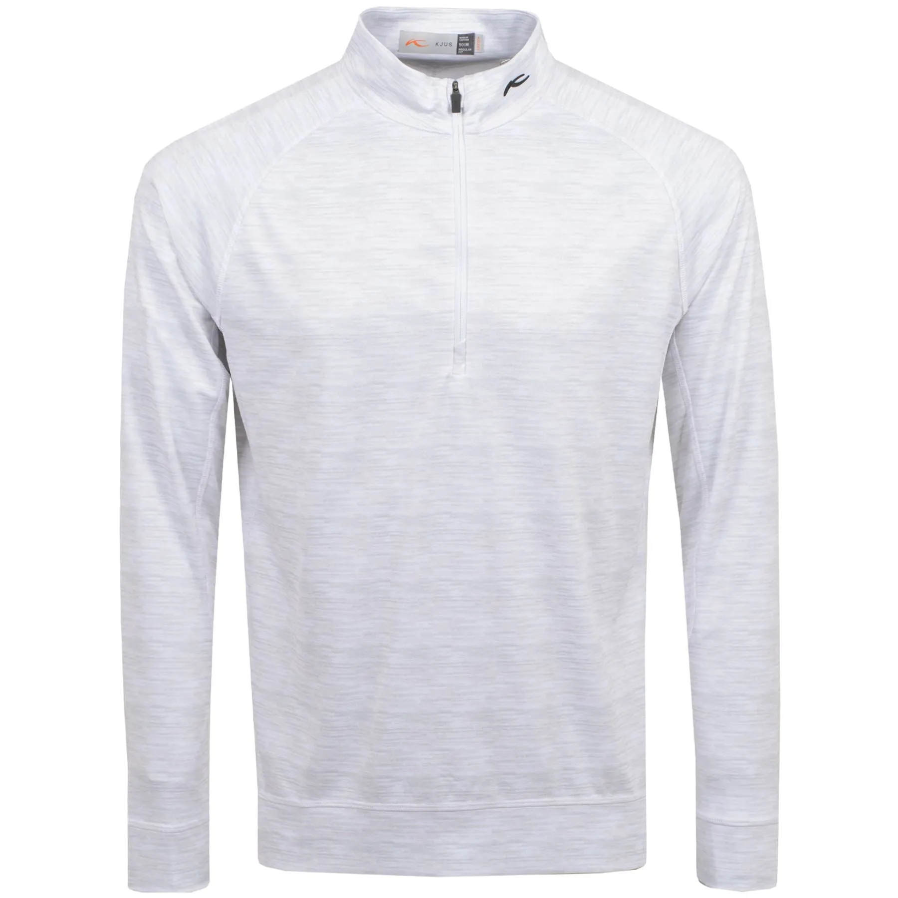 Keano Half Zip Mid Layer White Melange - 2024