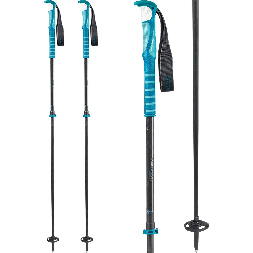 Komperdell - Carbon C.7 Ascent Touring Ski Poles blue