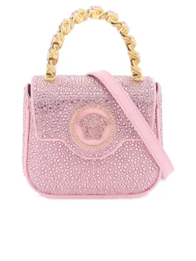 La Medusa Satin Handbag with Crystal