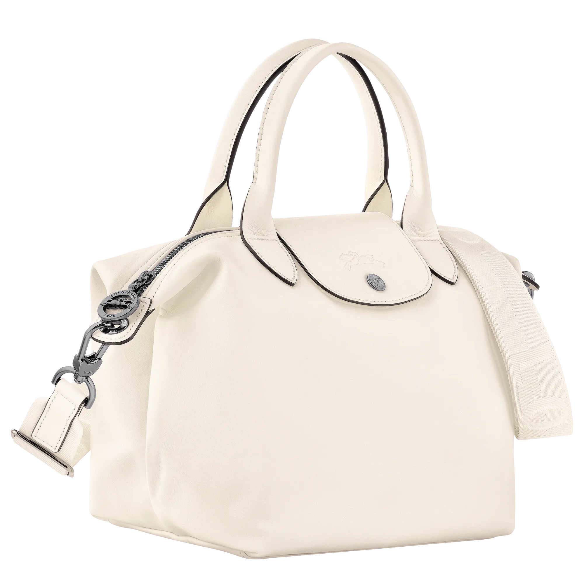 Le Pliage Xtra S Handbag Ecru - Leather