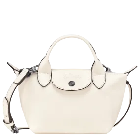 Le Pliage Xtra XS Handbag Ecru - Leather