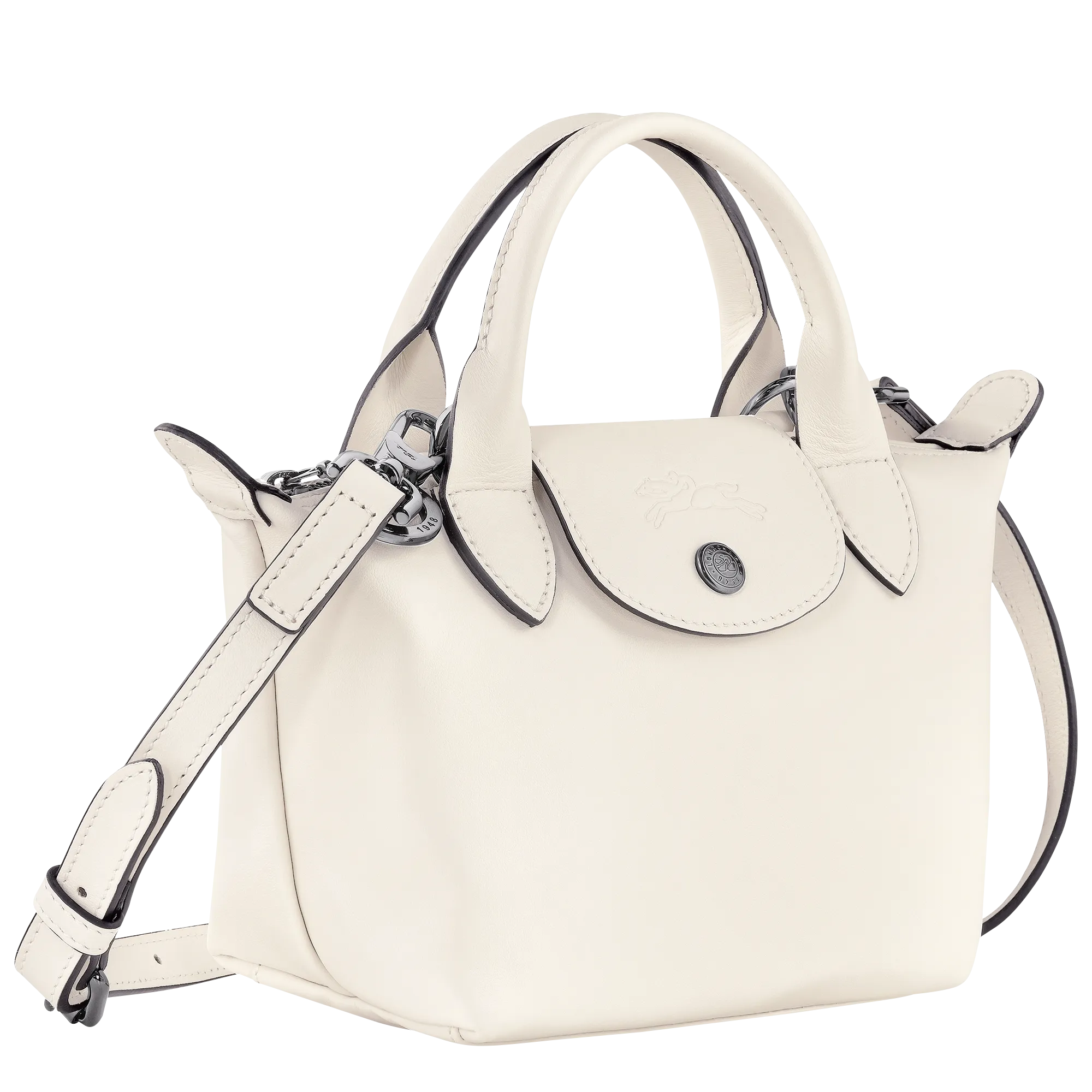 Le Pliage Xtra XS Handbag Ecru - Leather