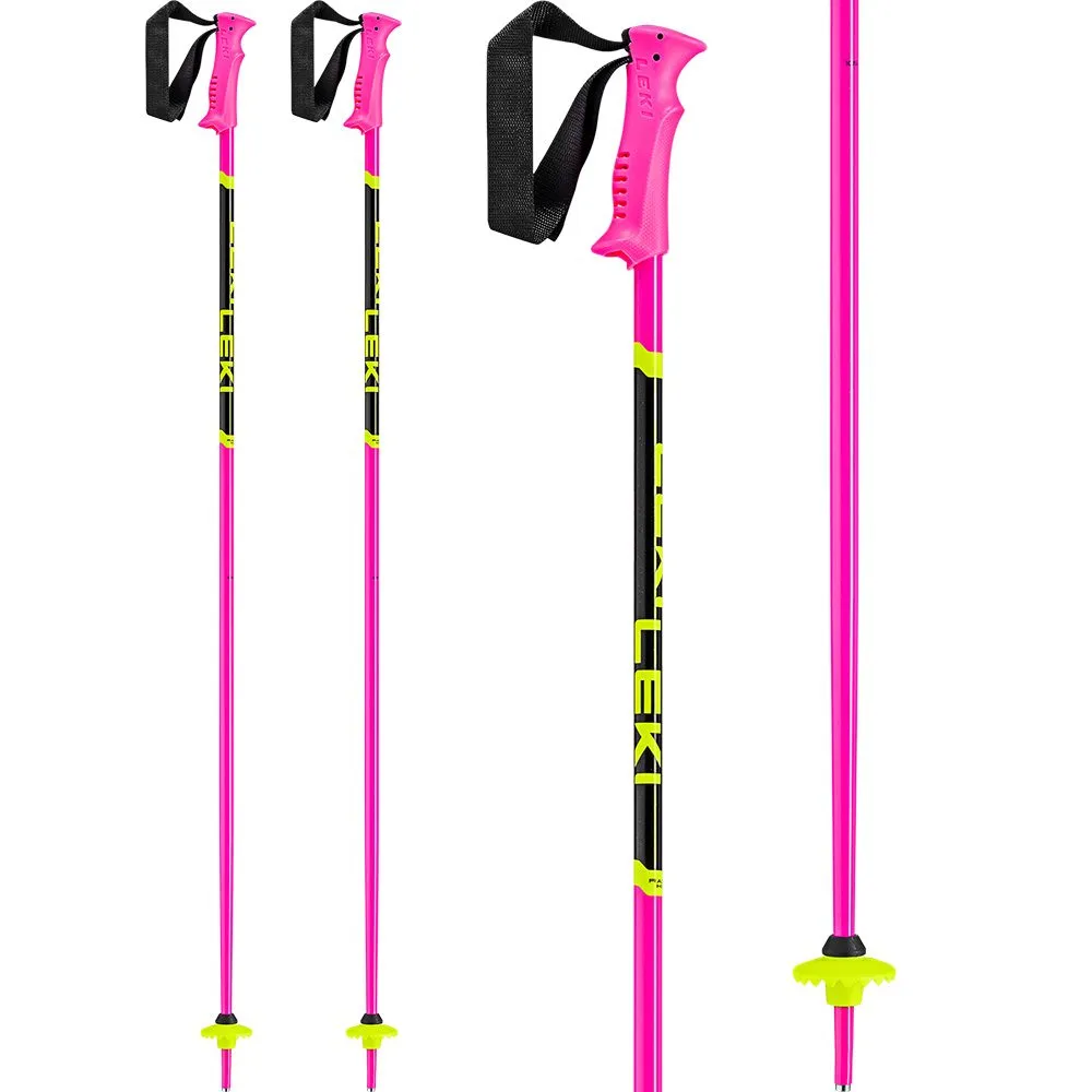 LEKI - Racing Kids Alpine Ski Poles Kids neonpink