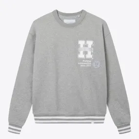 Les Deux Varsity Sweatshirt 2.0 (Light Grey Melange + White)