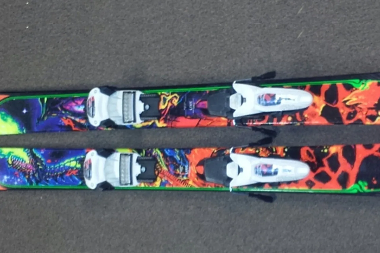 Line Chronic Used Skis with Marker Griffon Demo Bindings 2014