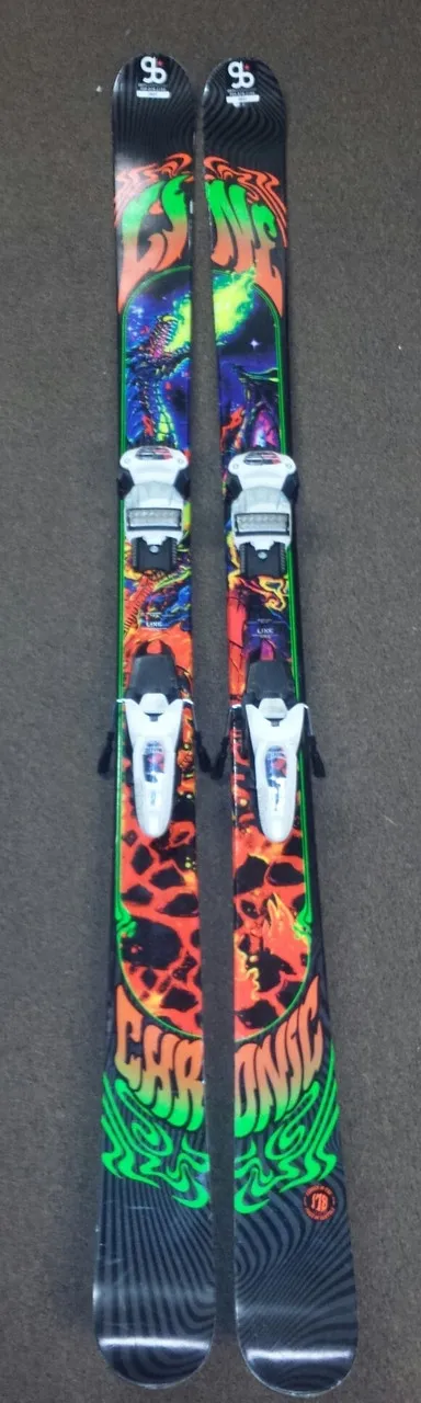 Line Chronic Used Skis with Marker Griffon Demo Bindings 2014