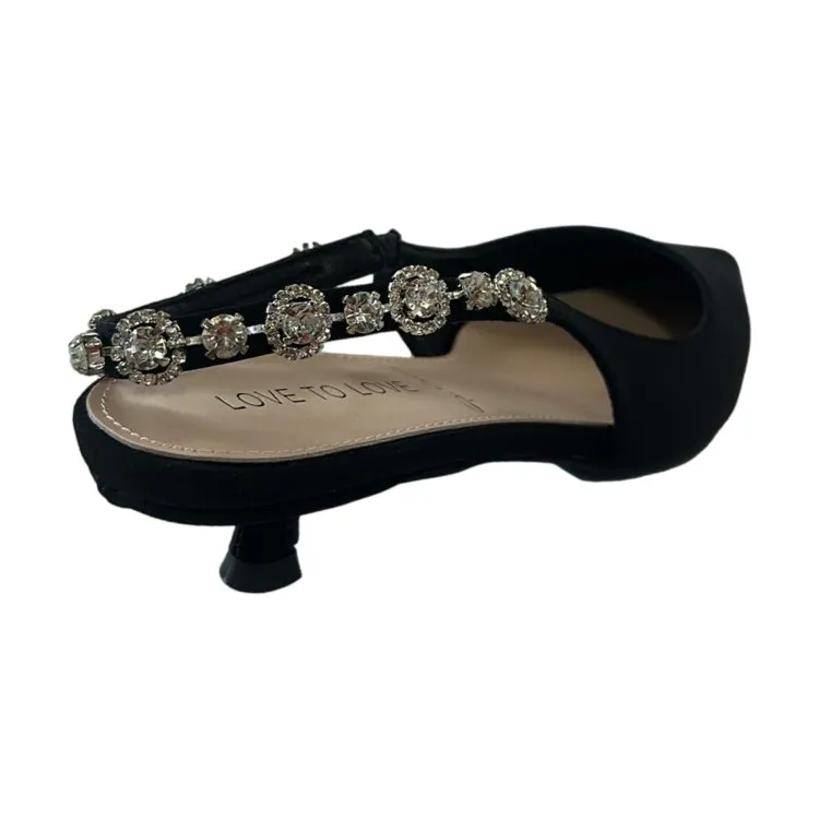 Love to Love Gai Mattiolo AVE-4 Sling Back con Tacco Basso Nero