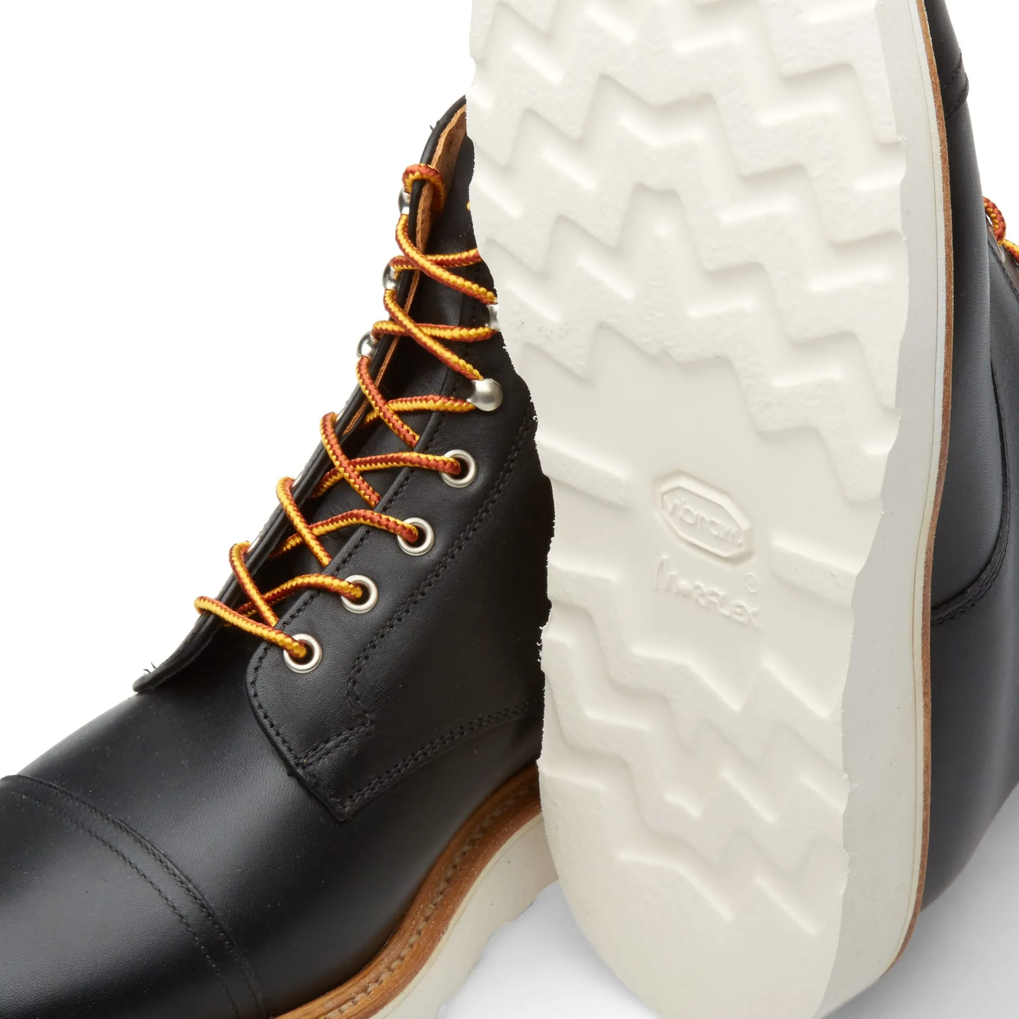 Mark McNairy Toe Cap Derby BootBlack Waxy