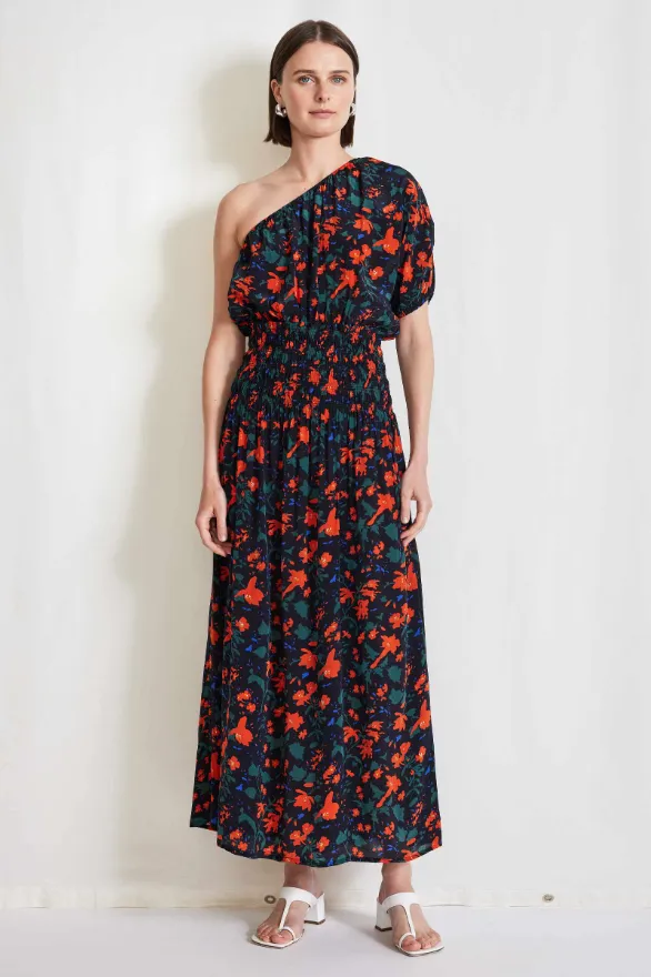 Marta One Shoulder Maxi Dress