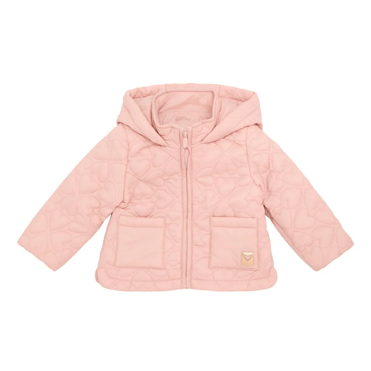 MAYORAL Heart Quilted Jacket - Light Pink