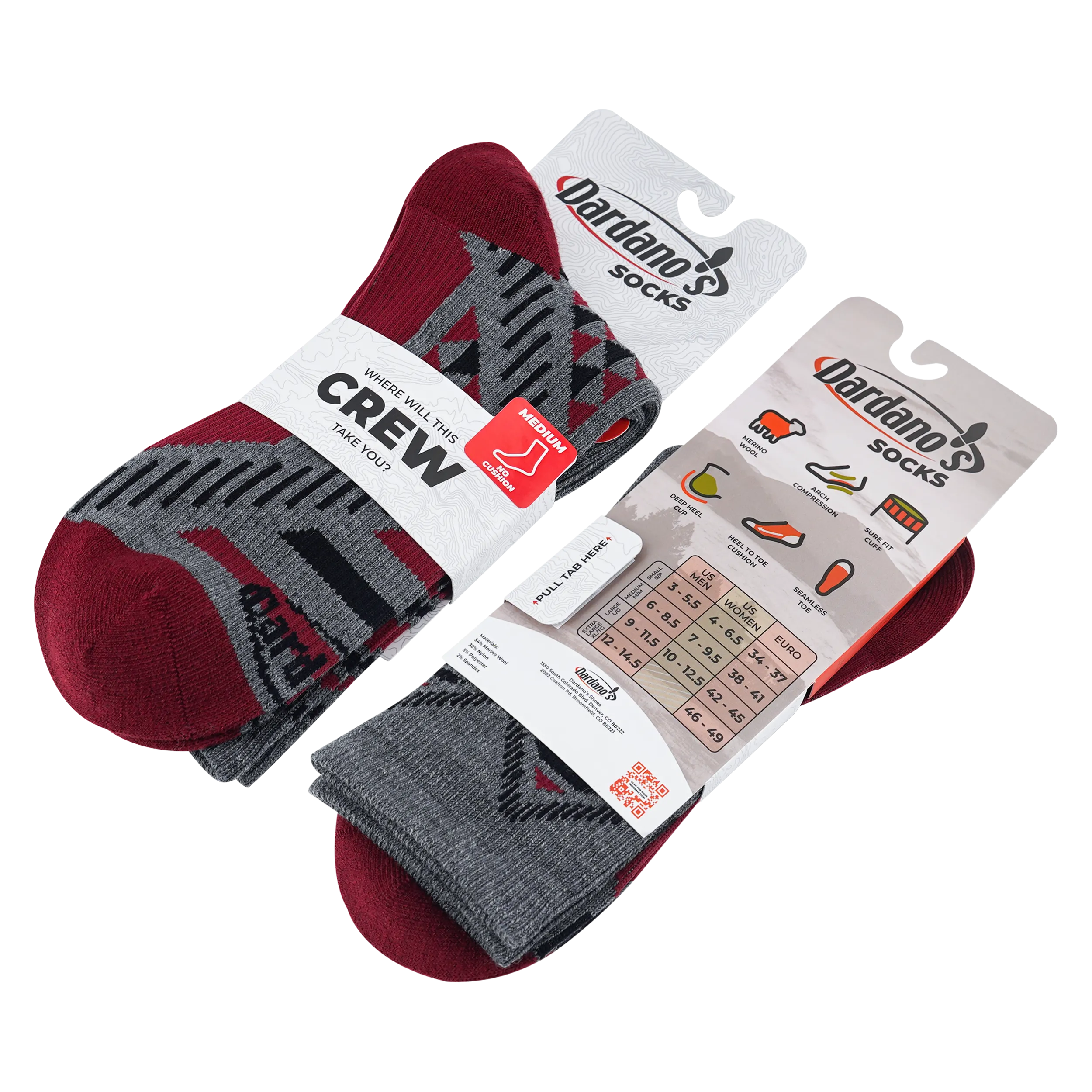 Men's Crew Socks No Cushion