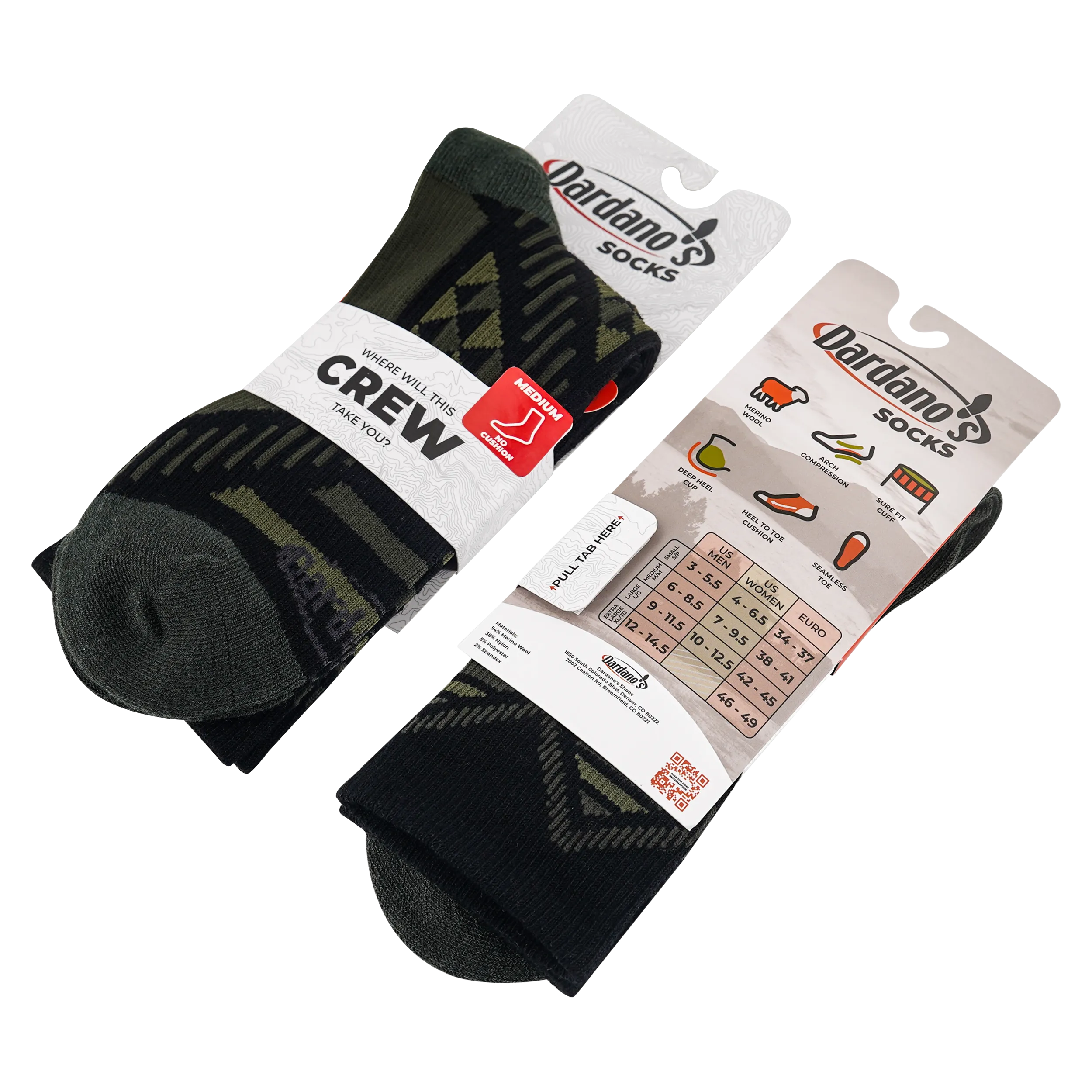 Men's Crew Socks No Cushion