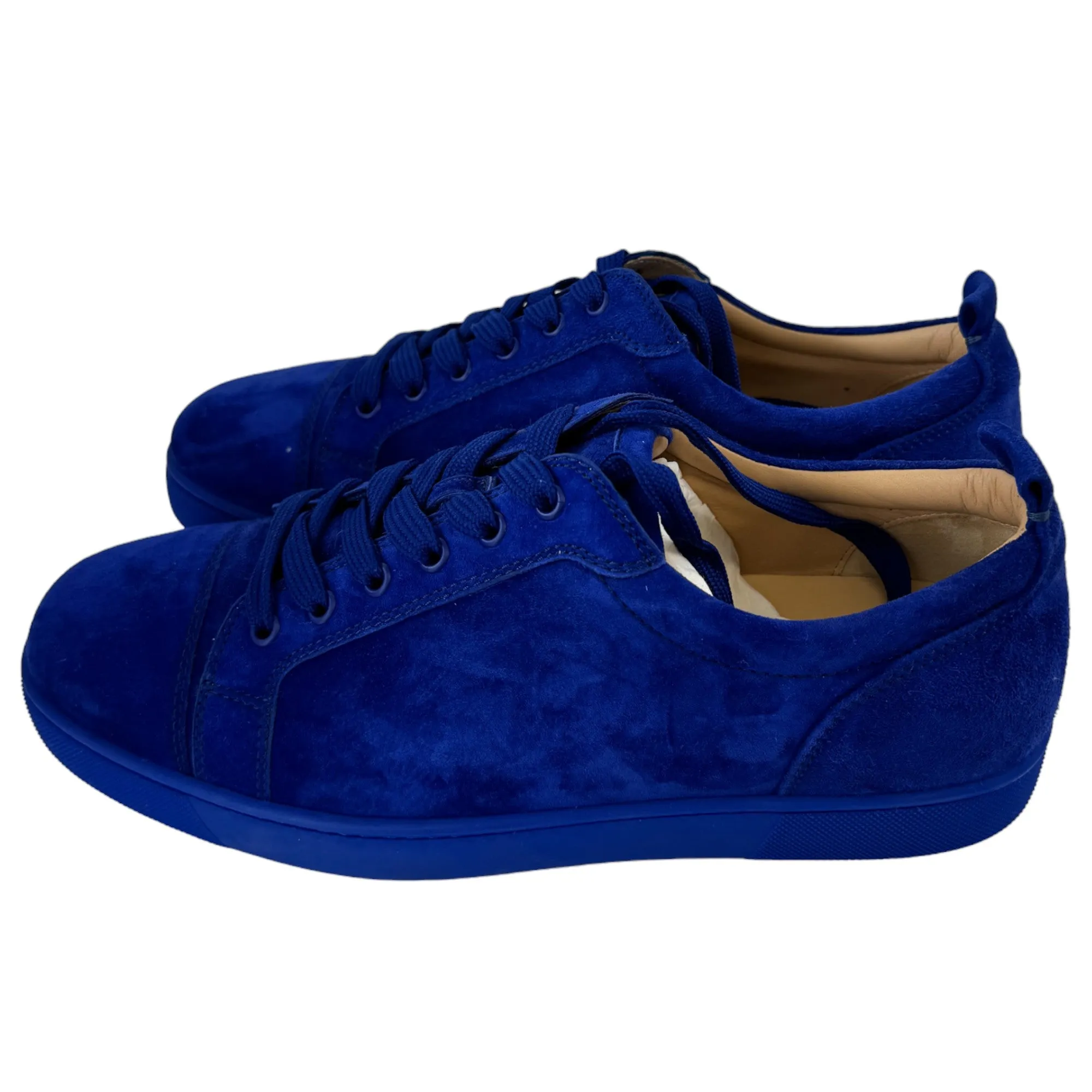 Men's Junior Suede Low Trainers Blue Size EU 43.5 / UK 9.5